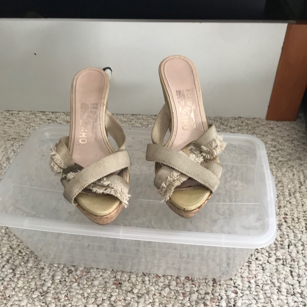 Ferragamo wedge sandals